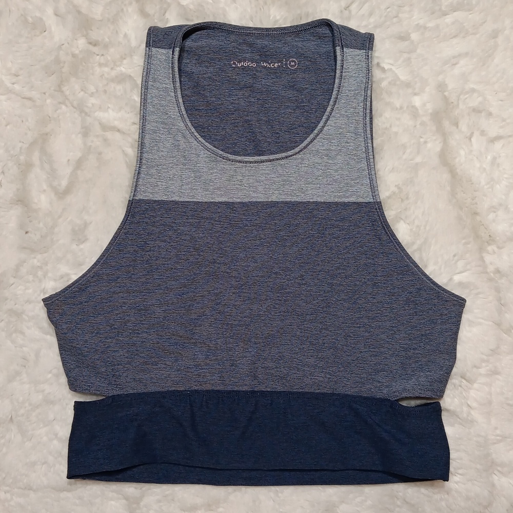 Outdoor Voices slashback crop top sports bra womens sz medium